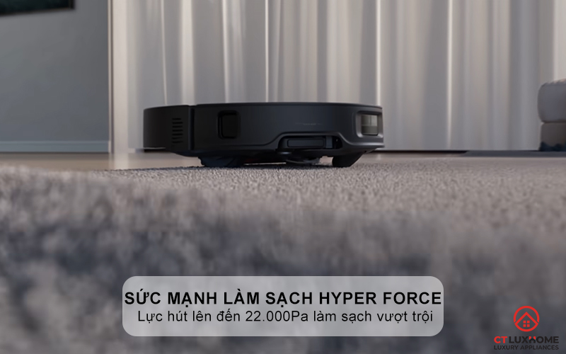 Sức mạnh làm sạch Hyper Force với lực hút 22.000 Pa