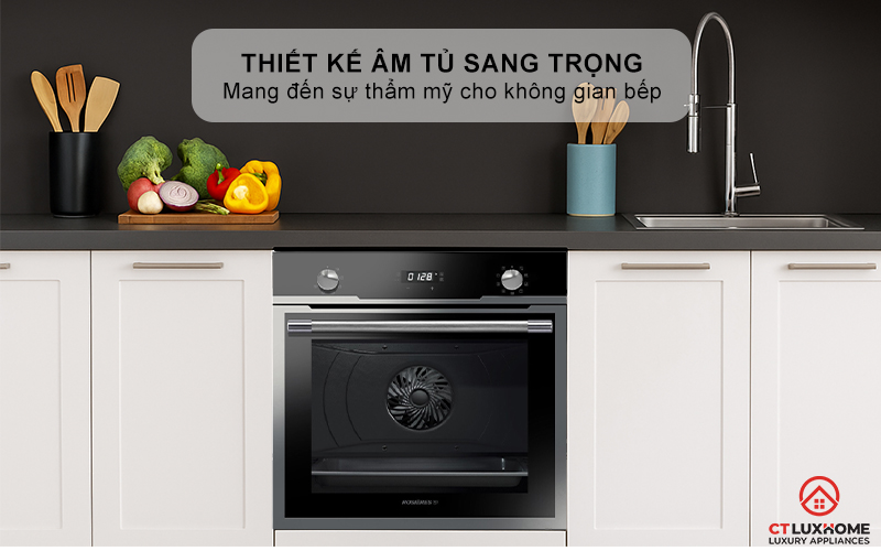 LÒ NƯỚNG ÂM TỦ  ROSIERES  RF697ZIN/E  70 LÍT MÀU ĐEN RF697ZINE 1