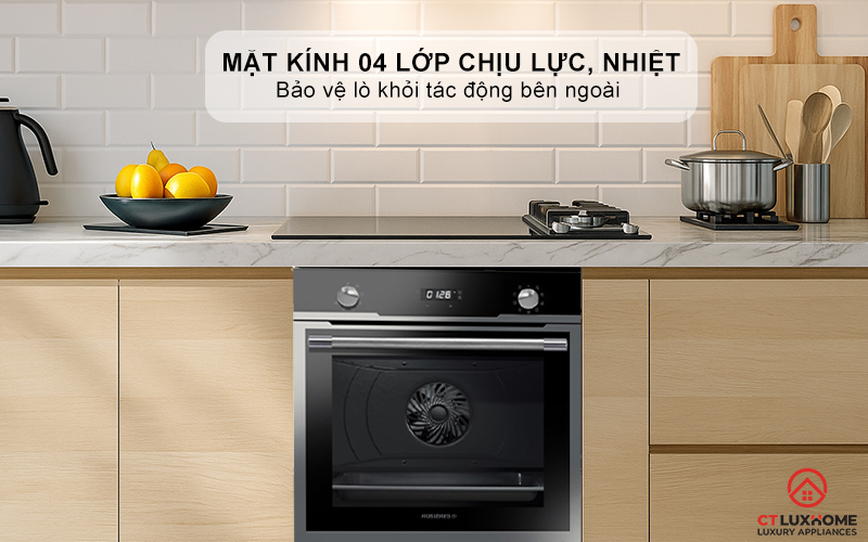 LÒ NƯỚNG ÂM TỦ  ROSIERES  RF697ZIN/E  70 LÍT MÀU ĐEN RF697ZINE 4