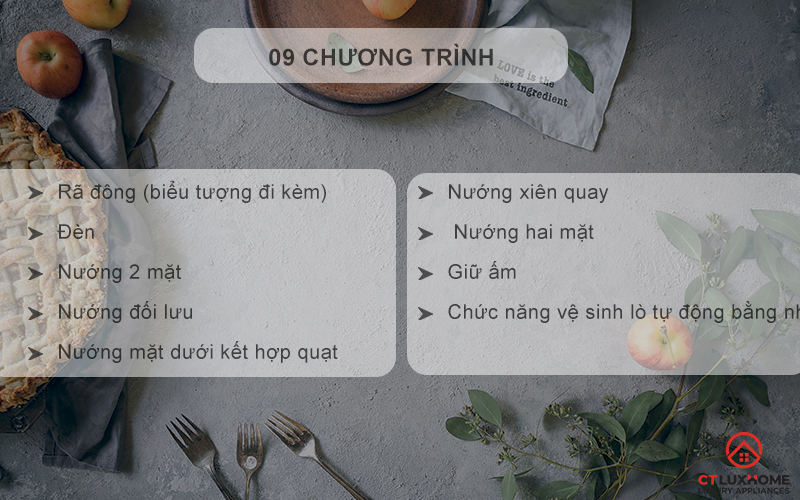 LÒ NƯỚNG ÂM TỦ  ROSIERES  RF697ZIN/E  70 LÍT MÀU ĐEN RF697ZINE 6