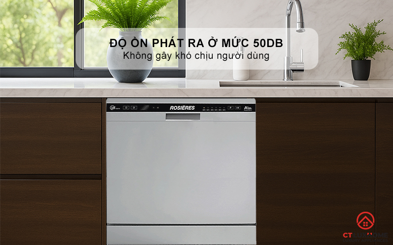 MÁY RỬA BÁT MINI 8 BỘ ROSIERES RDCP 8S-04 RDCP8S04 11