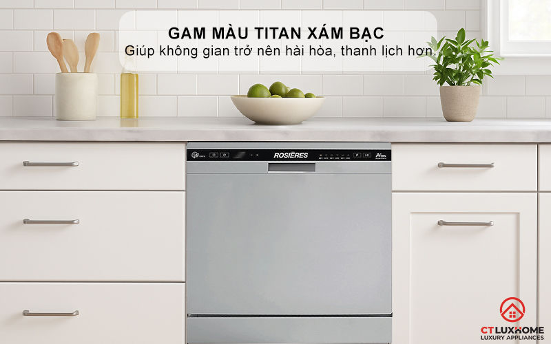 MÁY RỬA BÁT MINI 8 BỘ ROSIERES RDCP 8S-04 RDCP8S04 2