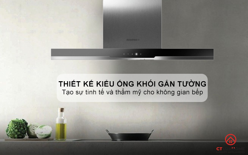 MÁY HÚT MÙI ỐNG KHÓI ROSIERES RDSV985PN NGANG 90CM 1