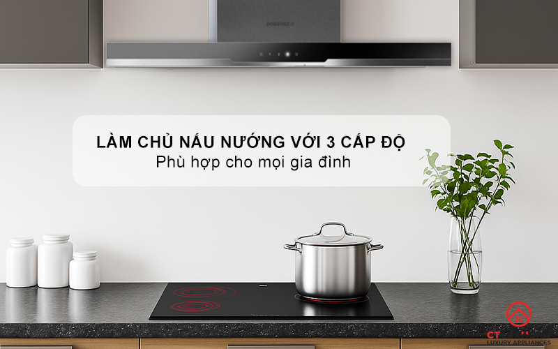 MÁY HÚT MÙI ỐNG KHÓI ROSIERES RDSV985PN NGANG 90CM 4