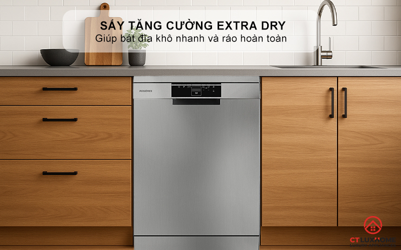 MÁY RỬA BÁT ĐỘC LẬP 13 BỘ  ROSIERES RF 3E7DX-04 RF3E7DX04 11