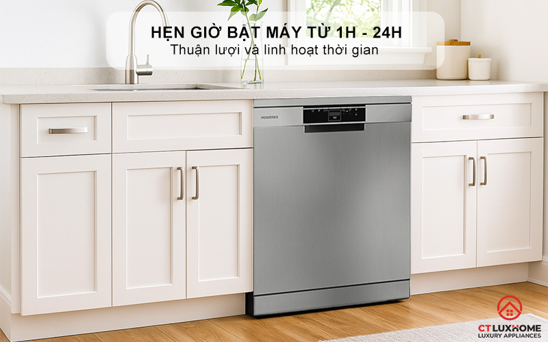 MÁY RỬA BÁT ĐỘC LẬP 13 BỘ  ROSIERES RF 3E7DX-04 RF3E7DX04 15