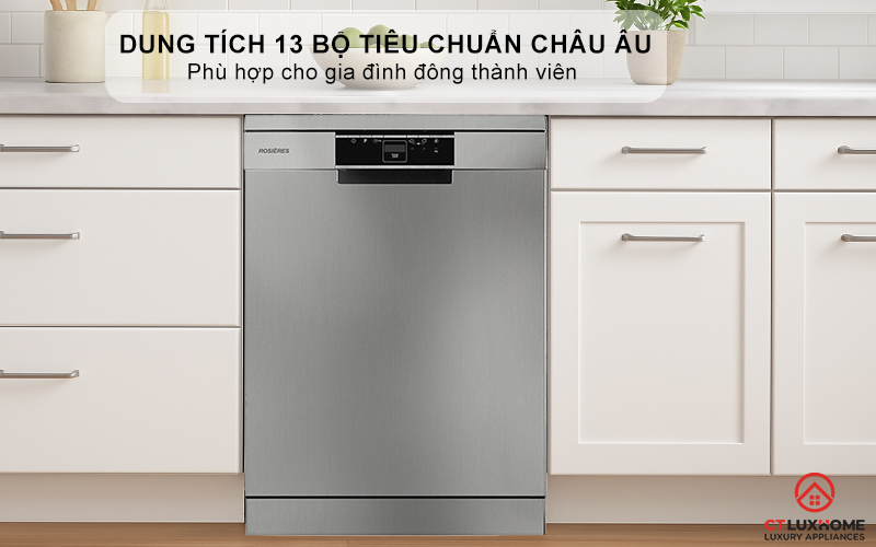 MÁY RỬA BÁT ĐỘC LẬP 13 BỘ  ROSIERES RF 3E7DX-04 RF3E7DX04 3