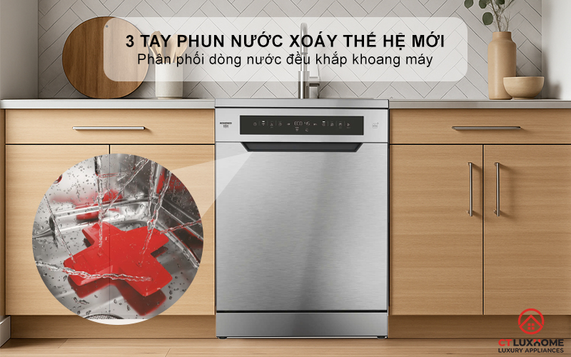 MÁY RỬA BÁT 16 BỘ  ROSIERES RF 6B4S1PDX-04 RF6B4S1PDX04 10