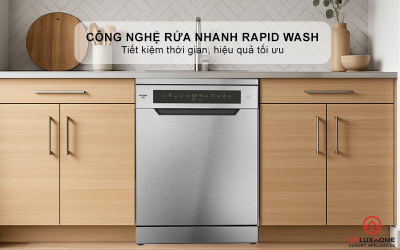 MÁY RỬA BÁT 16 BỘ  ROSIERES RF 6B4S1PDX-04 RF6B4S1PDX04 8