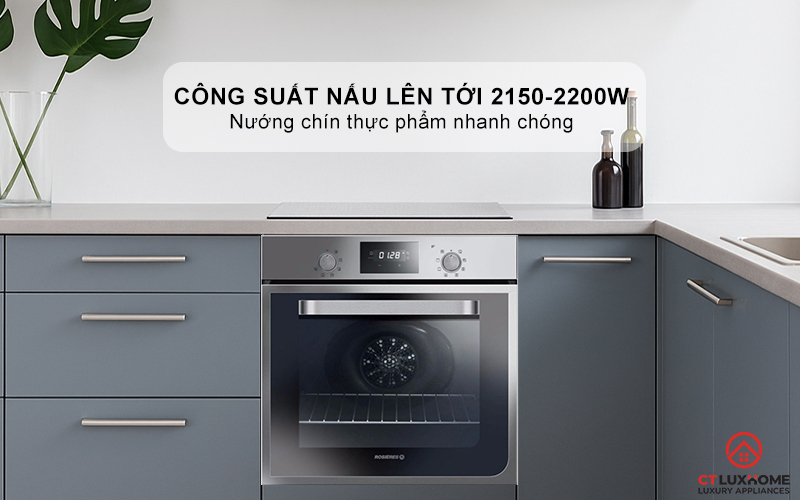 LÒ NƯỚNG ÂM TỦ ROSIERES RF43IN  55 LÍT MÀU INOX 3