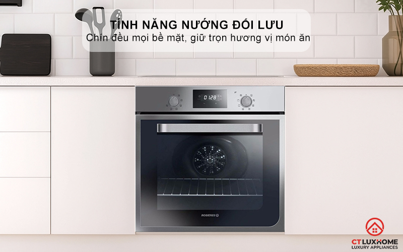 LÒ NƯỚNG ÂM TỦ ROSIERES RF43IN  55 LÍT MÀU INOX 8