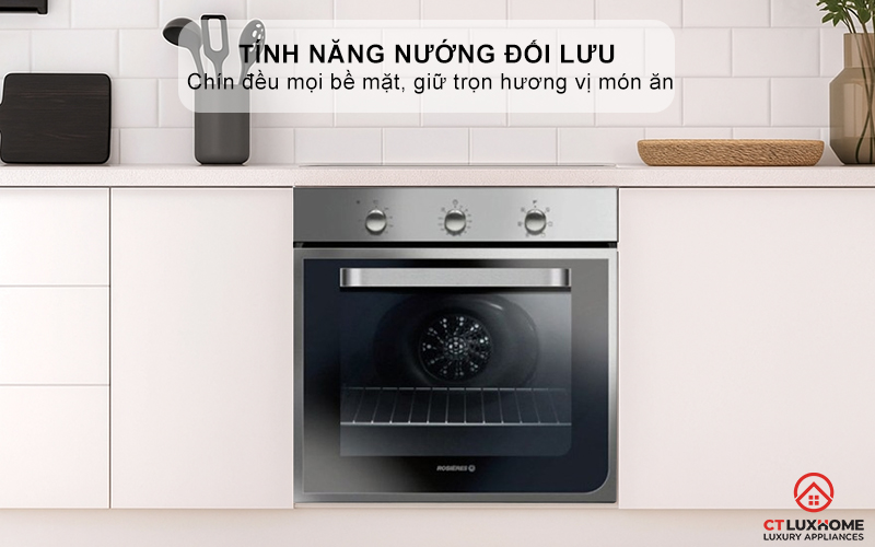 LÒ NƯỚNG ÂM TỦ ROSIERES RFI4064MIN  69 LÍT MÀU INOX 8