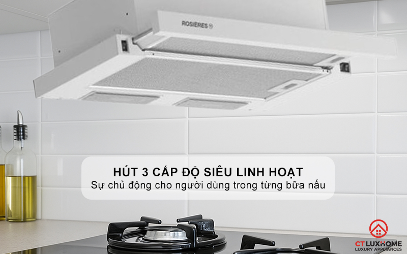 MÁY HÚT MÙI ÂM TỦ ROSIERES RHT6300LIN-60CM NGANG 60CM 4