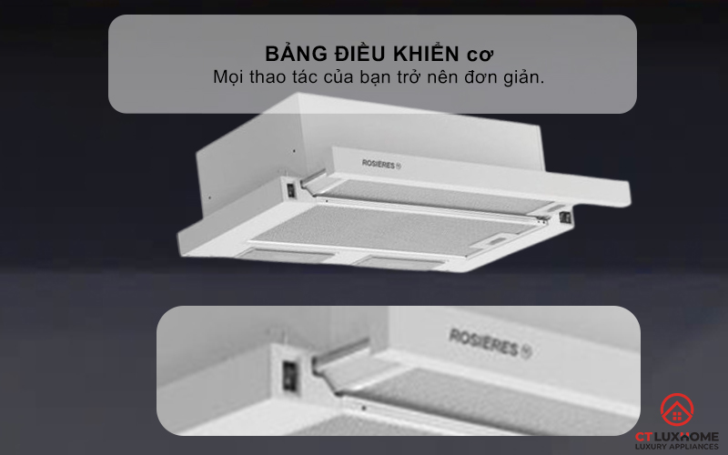 MÁY HÚT MÙI ÂM TỦ ROSIERES RHT6300LIN-60CM NGANG 60CM 5