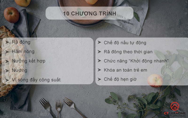 LÒ VI SÓNG KẾT HỢP NƯỚNG ÂM TỦ ROSIERES RMG20/1PN 20 LÍT MÀU ĐEN RMG201PN 6
