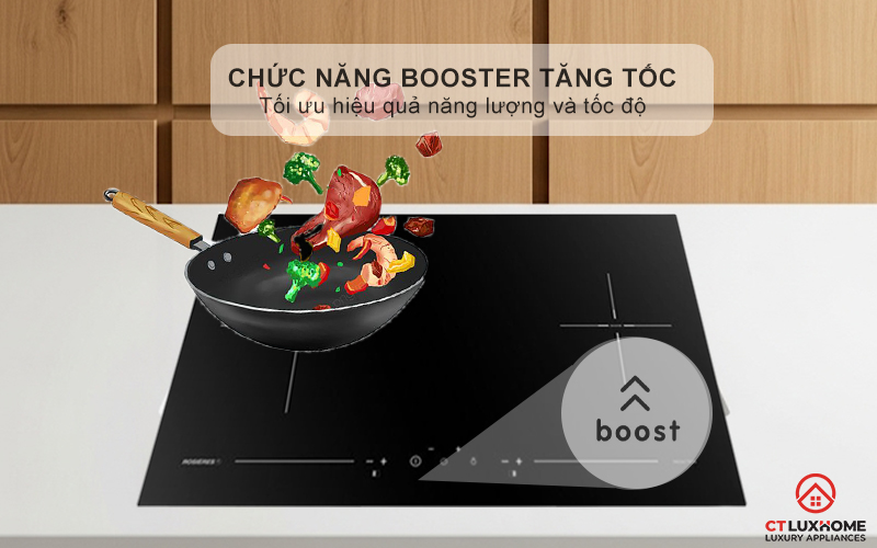 BẾP TỪ 2 VÙNG NẤU ÂM BÀN ROSIERES RPI7220/1 3600W MÀU ĐEN RPI72201 7