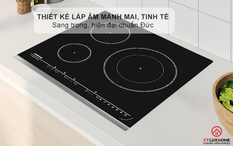 BẾP TỪ 3 VÙNG NẤU ROSIERES RPIF342 7200W MÀU ĐEN 1