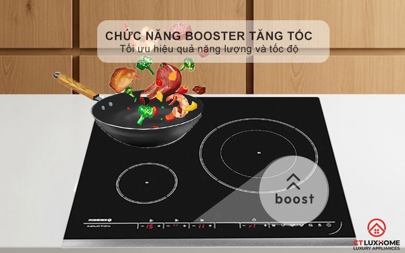 BẾP TỪ 3 VÙNG NẤU ROSIERES RPIF342 7200W MÀU ĐEN 7