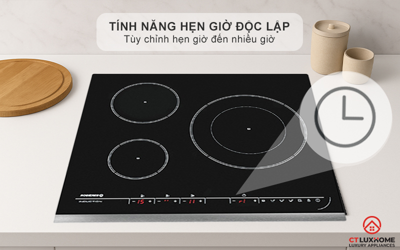 BẾP TỪ 3 VÙNG NẤU ROSIERES RPIF342 7200W MÀU ĐEN 8