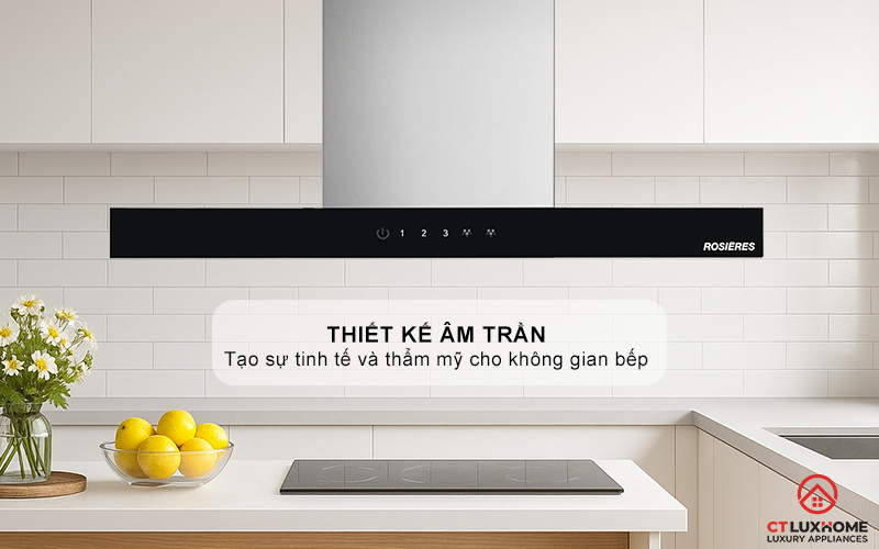 MÁY HÚT MÙI ỐNG KHÓI ROSIERES RTS7CGXE 70CM 1