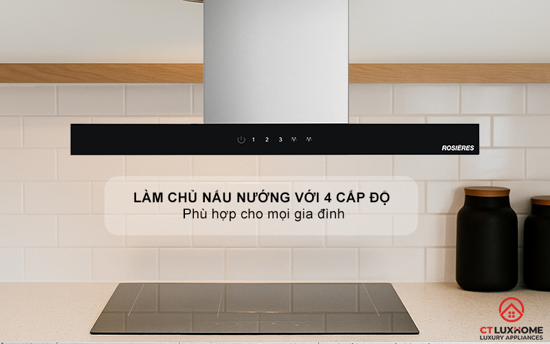 MÁY HÚT MÙI ỐNG KHÓI ROSIERES RTS7CGXE 70CM 4