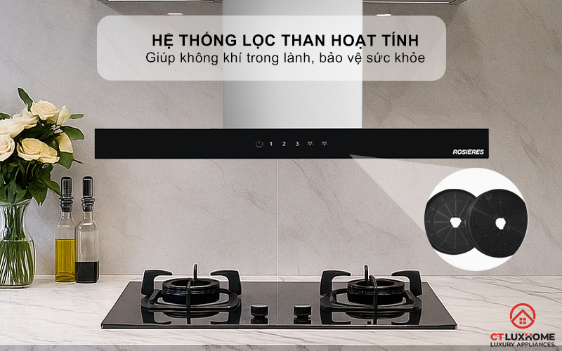 MÁY HÚT MÙI ỐNG KHÓI ROSIERES RTS7CGXE 70CM 5