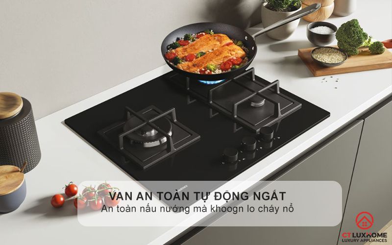 BẾP GA 3 VÙNG NẤU ROSIERES RVG63B4MBB/1 MÀU ĐEN B4MBB1 5