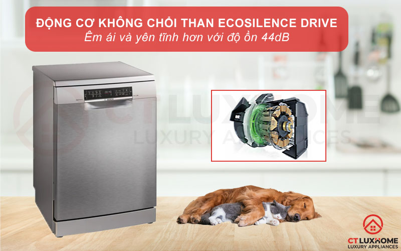 Động cơ EcoSilence Drive vận hành mạnh mẽ và êm ái 42db