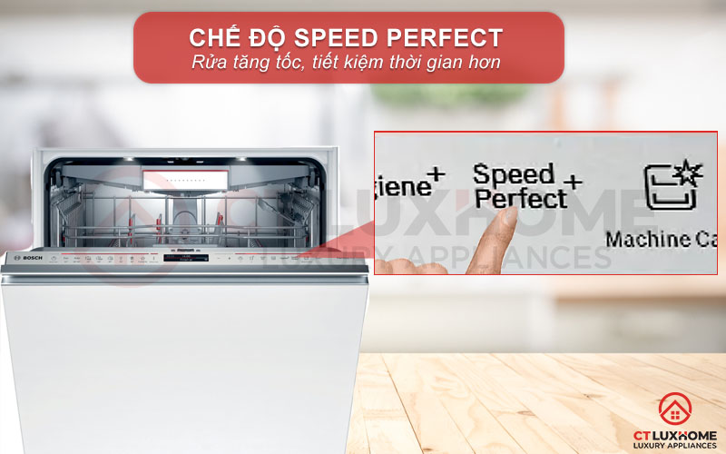 Rửa tăng tốc với SpeedPerfect Plus, tiết kiệm thời gian hơn