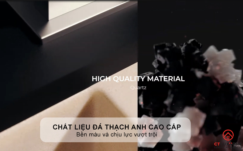 CHẬU ĐÁ LẮP NỔI 2 HỐ RỬA SQUARE 2B 760 TG SQUARE2B760TG 2
