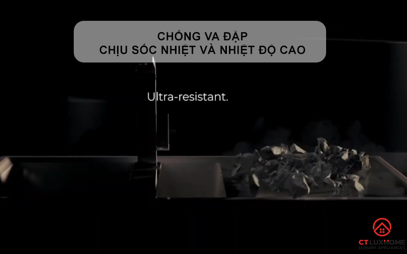 CHẬU ĐÁ LẮP NỔI 2 HỐ RỬA SQUARE 2B 760 TG SQUARE2B760TG 4