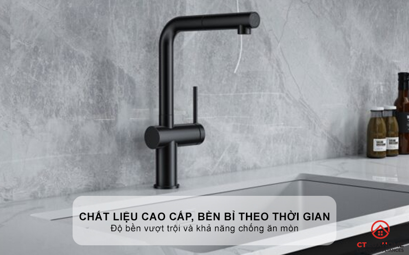 VÒI RỬA BÁT DÂY RÚT KONOX STREAM SMART GUN METAL STREAMSMARTGUNMETAL 2
