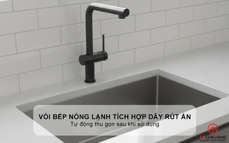 VÒI RỬA BÁT DÂY RÚT KONOX STREAM SMART GUN METAL STREAMSMARTGUNMETAL 3