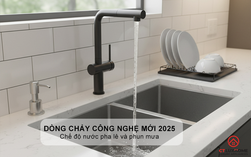 VÒI RỬA BÁT DÂY RÚT KONOX STREAM SMART GUN METAL STREAMSMARTGUNMETAL 4