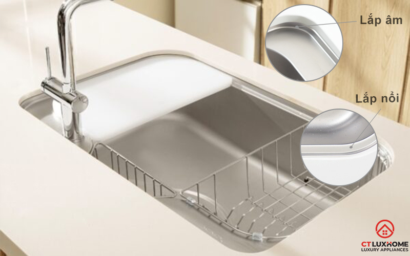 CHẬU RỬA CHÉN BÁT KONOX  TARI 7851SM FULL  TARI7851SMFULL 1