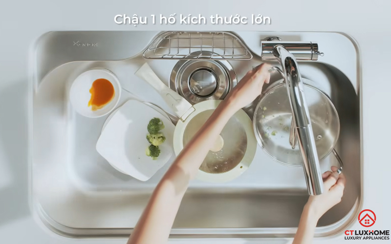 CHẬU RỬA CHÉN BÁT KONOX  TARI 7851SM FULL  TARI7851SMFULL 4