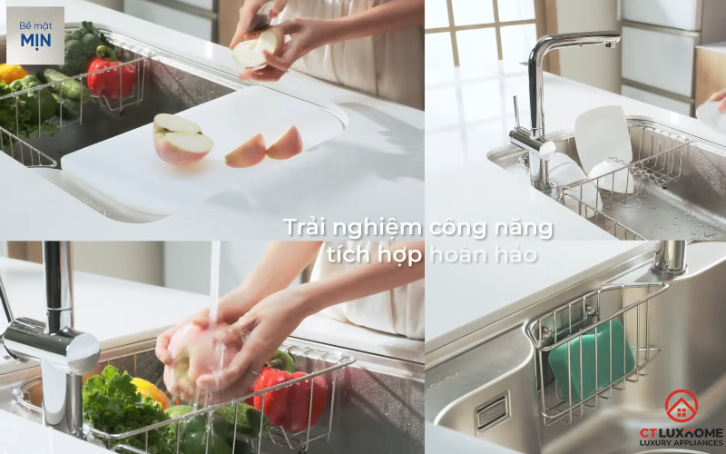 CHẬU RỬA CHÉN BÁT KONOX  TARI 7851SM FULL  TARI7851SMFULL 6