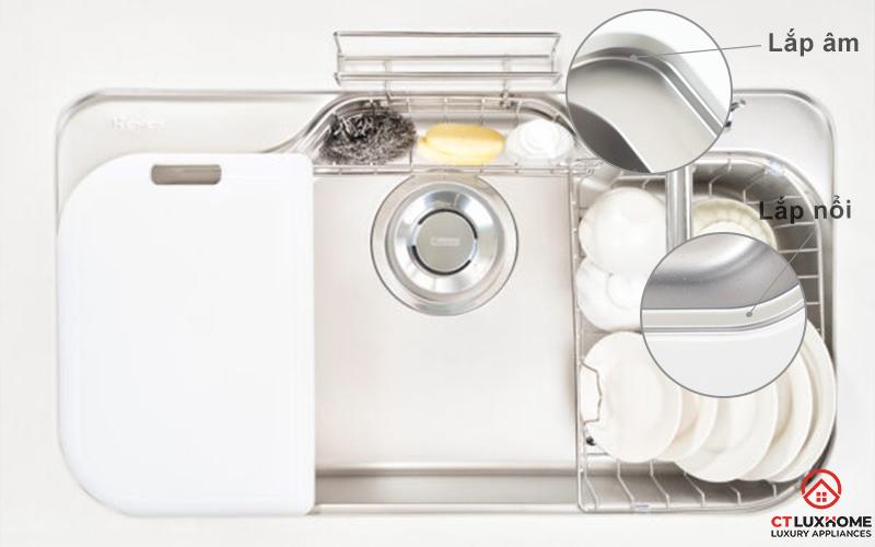 CHẬU RỬA CHÉN BÁT KONOX TARI 9051SM FULL TARI9051SMFULL 1