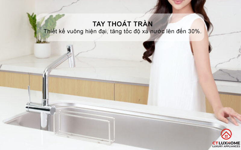 CHẬU RỬA CHÉN BÁT KONOX TARI 9051SM FULL TARI9051SMFULL 6