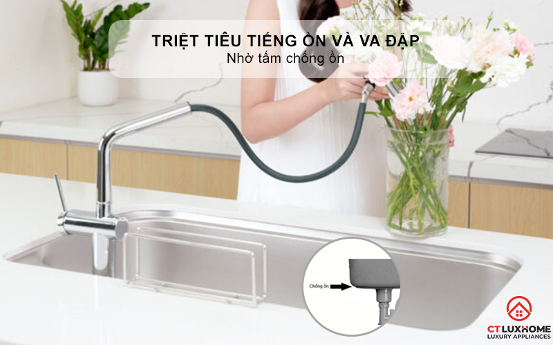 CHẬU RỬA CHÉN BÁT KONOX TARI 9051SM FULL TARI9051SMFULL 7