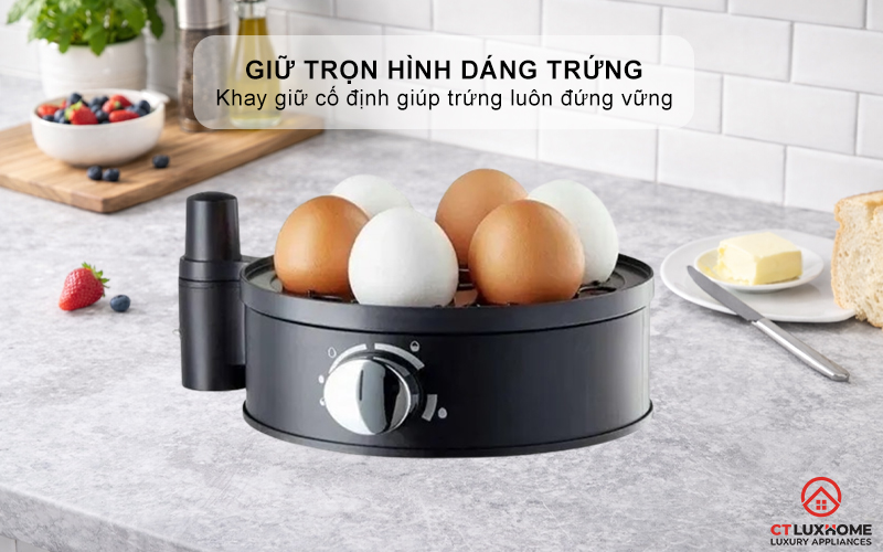Giữ trọn hình dáng trứng, không lo nứt vỡ