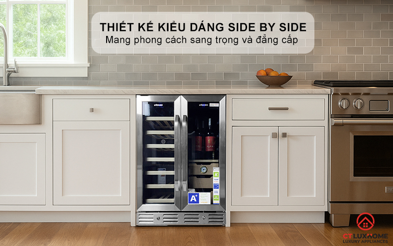 Thiết kế với kiểu dáng Side by side sang trọng