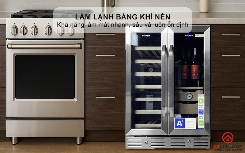 Công nghệ làm lạnh bằng khí nén kết hợp điện, không rung