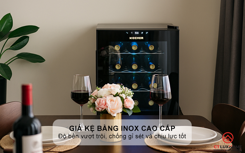 Giá kệ bằng Inox cao cấp, bền đẹp theo thời gian
