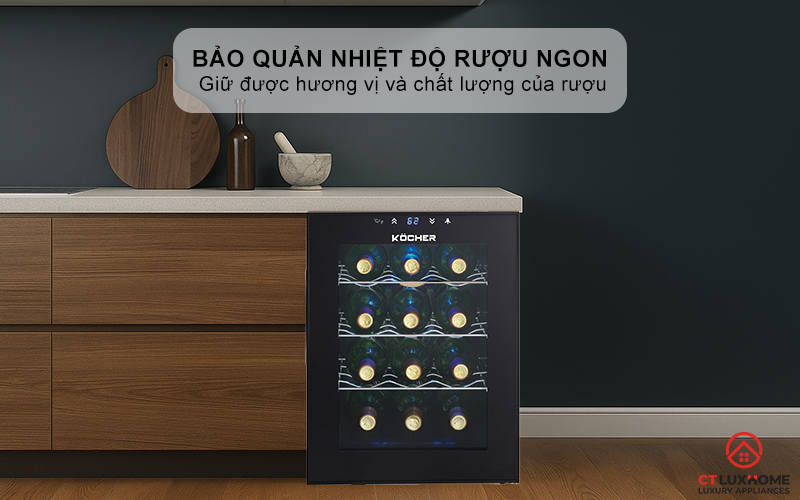Bảo quản nhiệt độ rượu ngon tuyệt đối