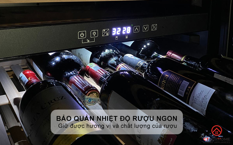 Bảo quản nhiệt độ rượu ngon tuyệt đối