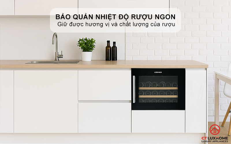 Bảo quản nhiệt độ rượu ngon tuyệt đối