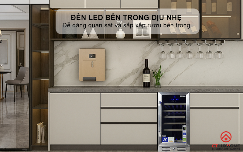 Đèn LED bên trong dịu nhẹ, bật/tắt chủ động