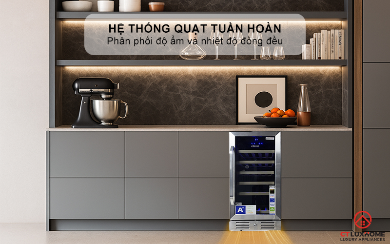 Hệ thống quạt tuần hoàn phân phối độ ẩm và nhiệt độ đồng đều