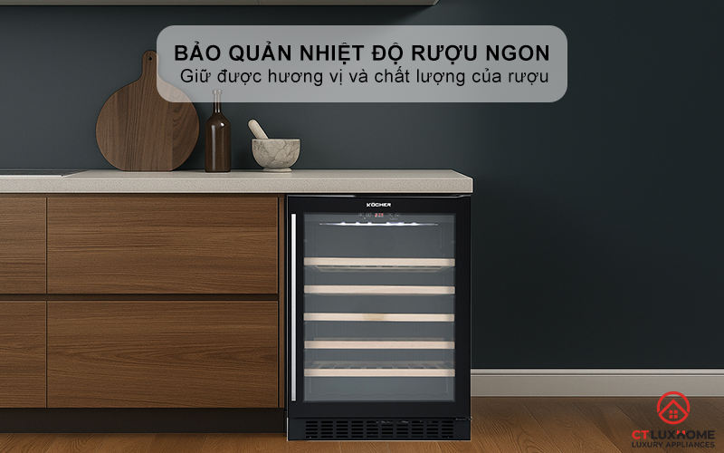 Bảo quản nhiệt độ rượu ngon tuyệt đối